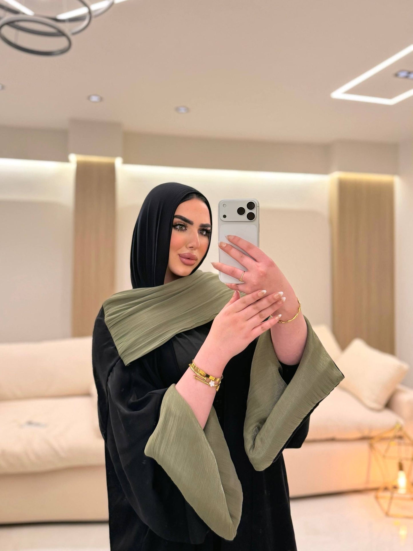 Olive Drape Abaya🫒