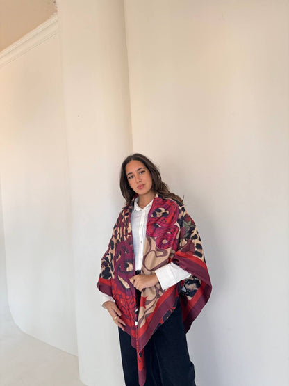 Snake Double Face Shawl🍒✨