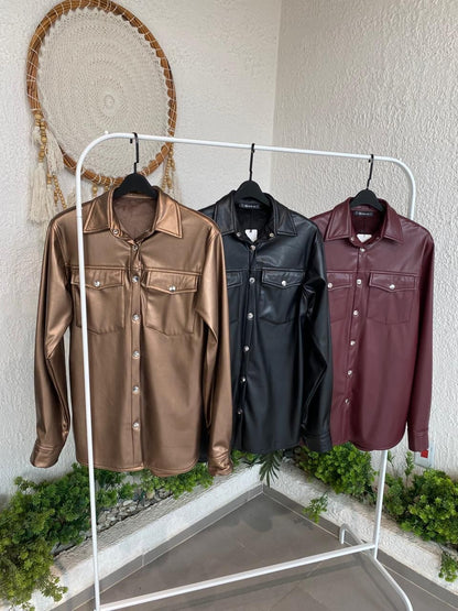 Urban Leather Overshirt