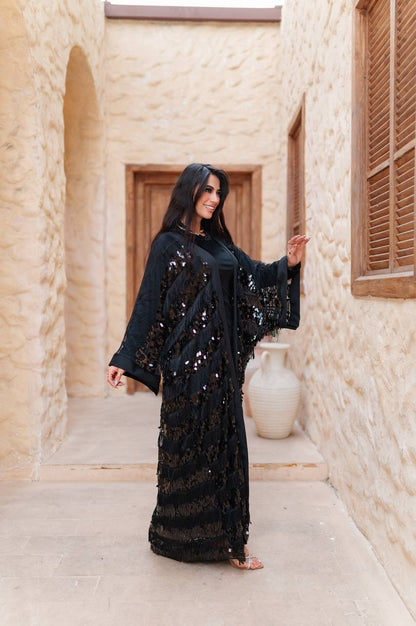 Midnight Sequin Abaya