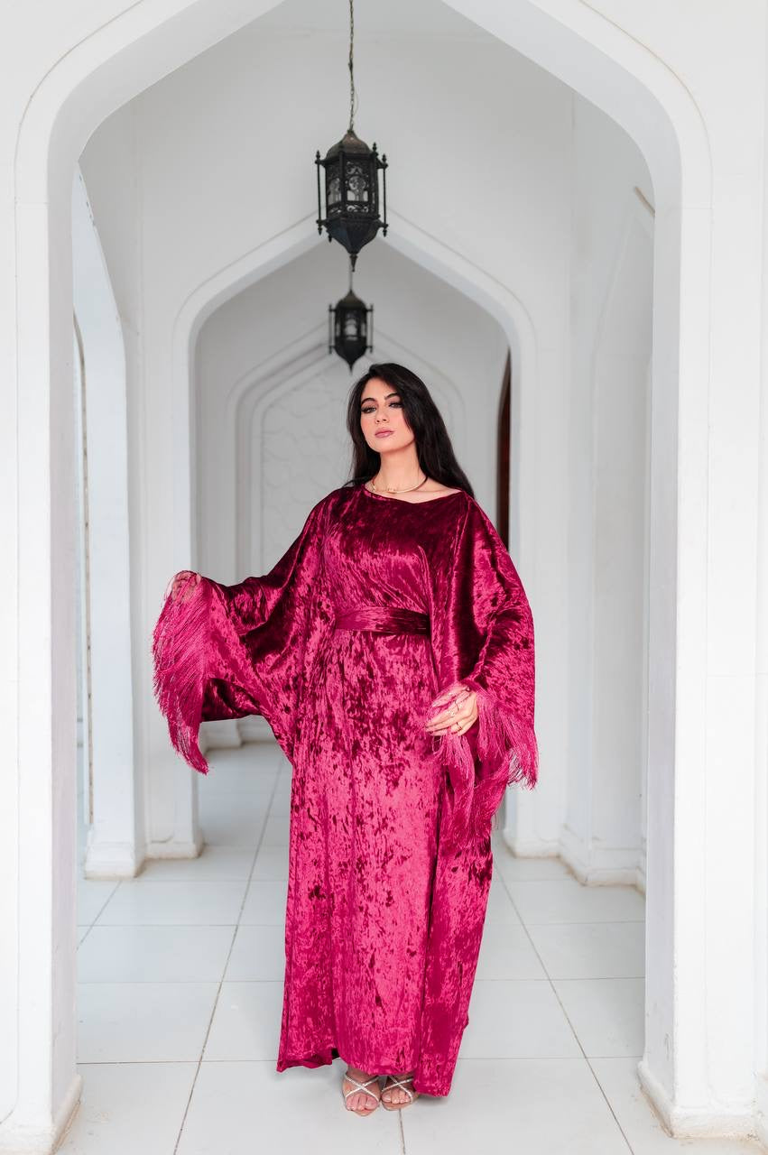 Velvet Fringe Kaftan