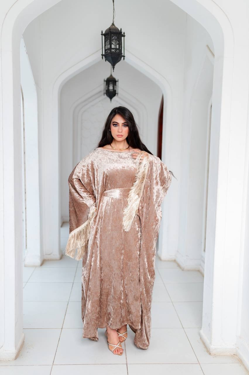 Velvet Fringe Kaftan