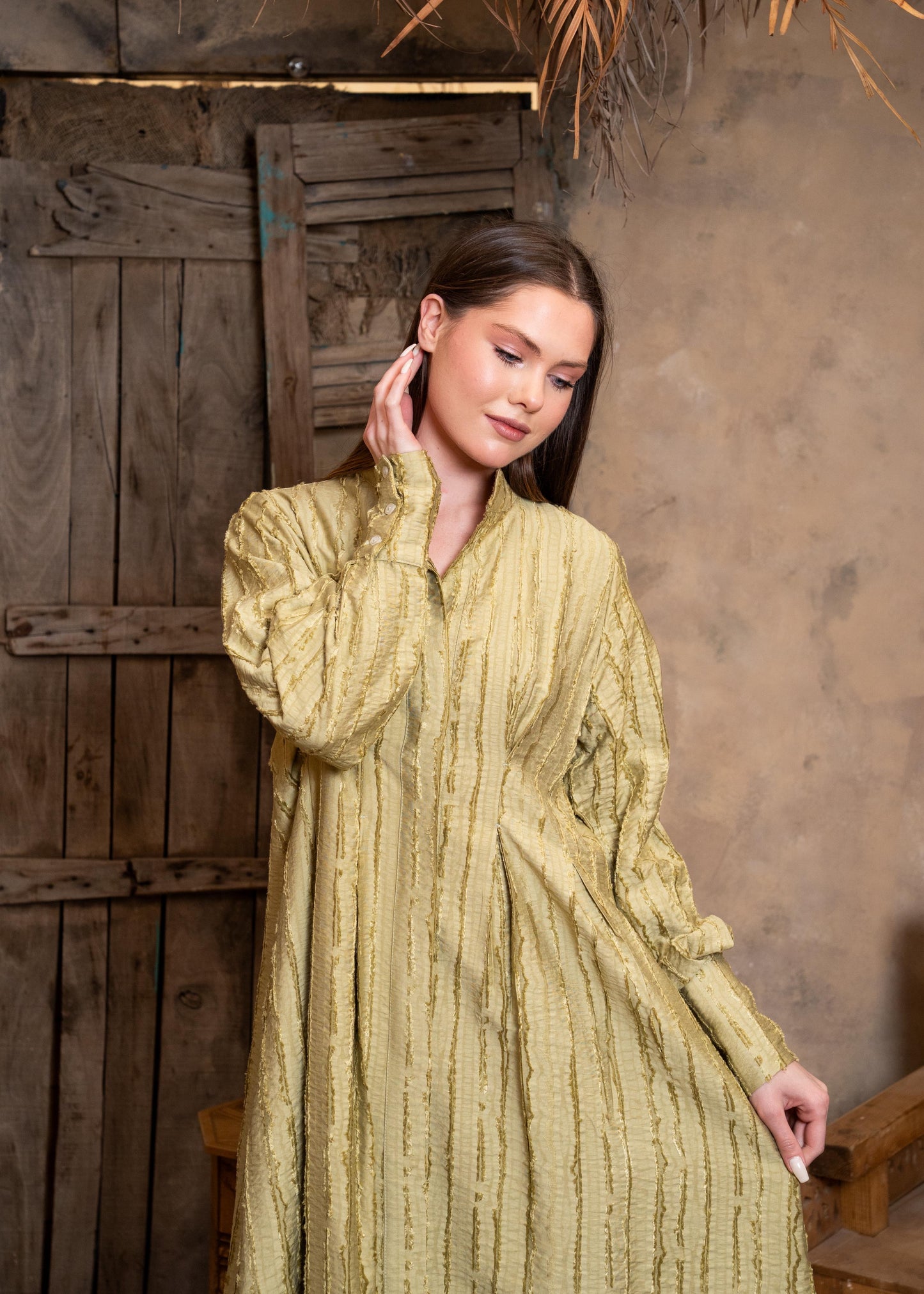 Zezil Pleated Flow Dress