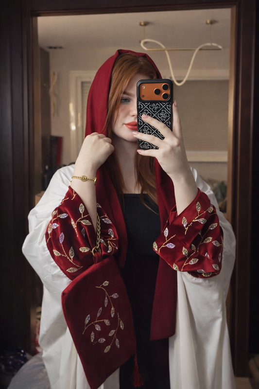 Ruby Velvet Kaftan Set ❤️