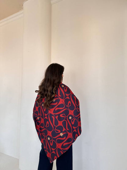 Snake Double Face Shawl🍒✨