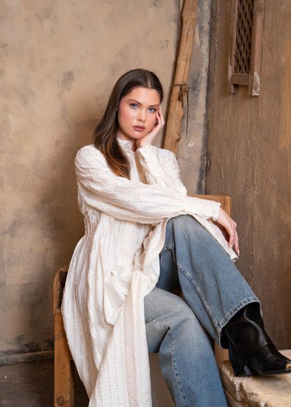 Zezil Pleated Flow Dress