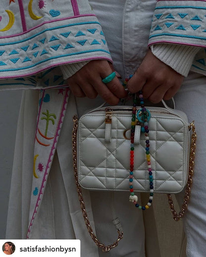 Zezil Hand-Embroidered Linen Kaftan