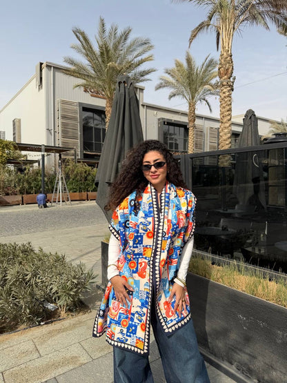 Color Pop Double Face Shawl✨