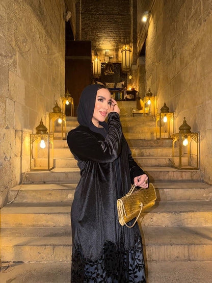 Midnight Lace Abaya