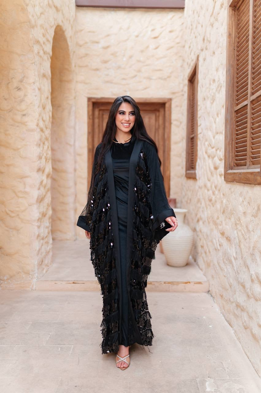 Midnight Sequin Abaya