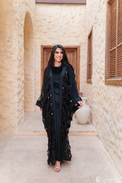 Midnight Sequin Abaya
