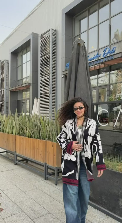 Floral Knit Chic Cardigan✨