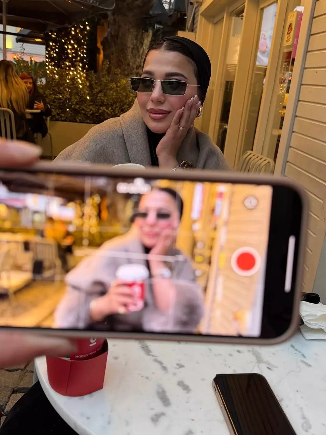 Beige Fur Cuff Belted Coat🤎